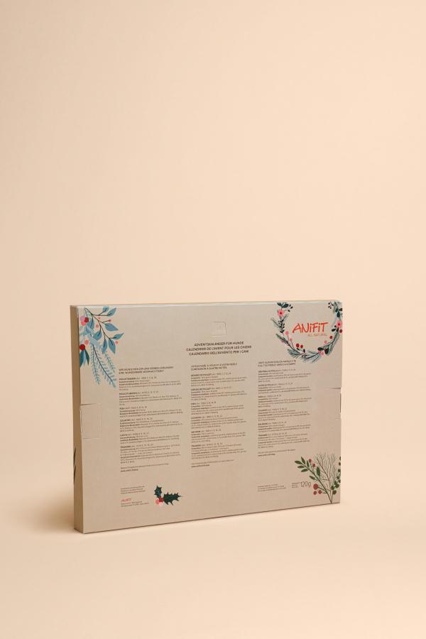 Rückseite Adventskalender für Hunde